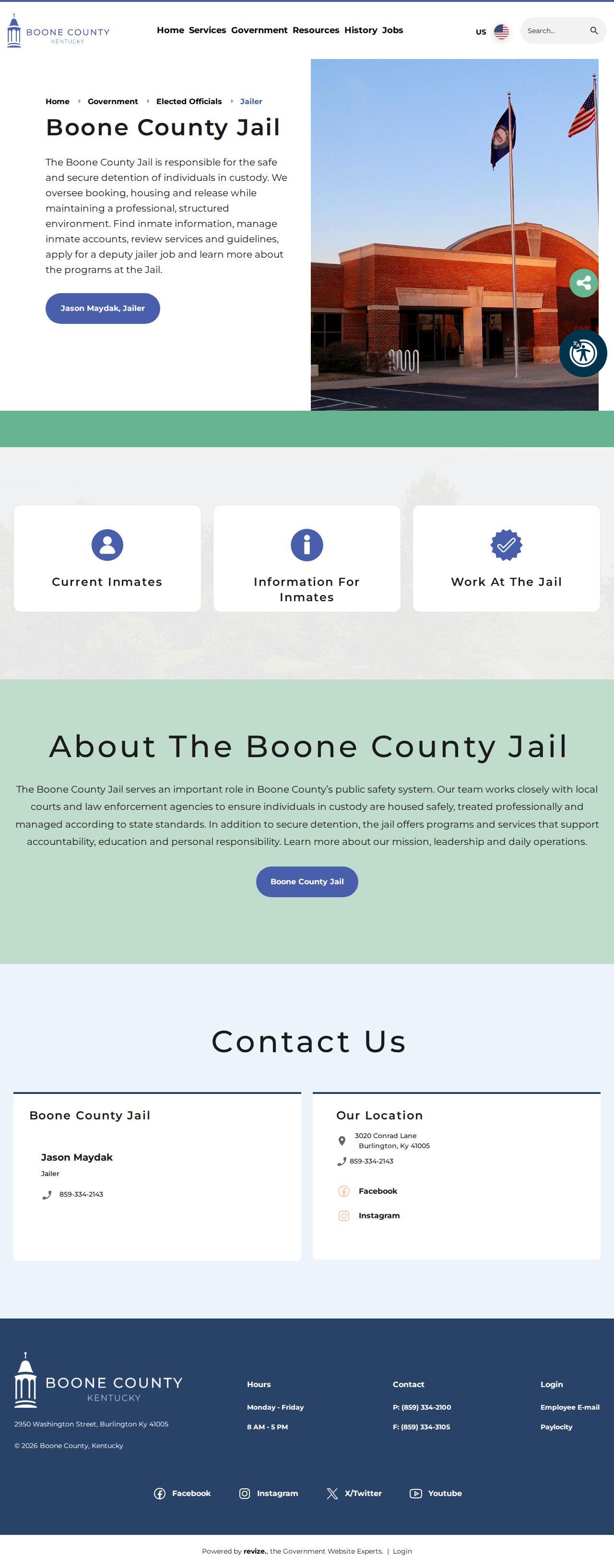 Boone County released inmates jailer information